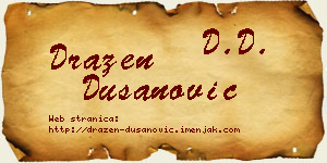 Dražen Dušanović vizit kartica